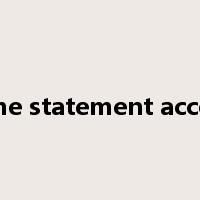 income statement accounts是什么意思