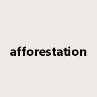 afforestation是什么意思