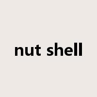 nut shell是什么意思