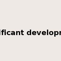 significant development是什么意思
