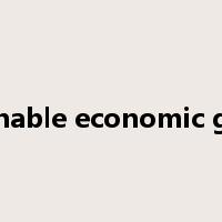sustainable economic growth是什么意思
