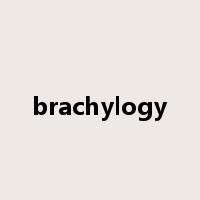 brachylogy是什么意思