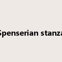 Spenserian stanza是什么意思