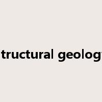 structural geology是什么意思