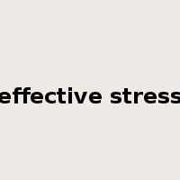 effective stress是什么意思