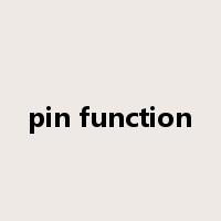 pin function是什么意思