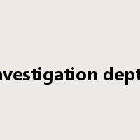investigation depth是什么意思