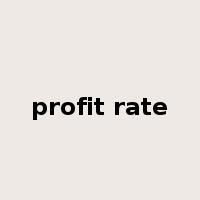 profit rate是什么意思