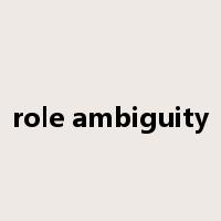 role ambiguity是什么意思