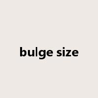 bulge size是什么意思