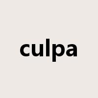 culpa是什么意思