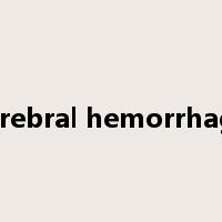 cerebral hemorrhage是什么意思