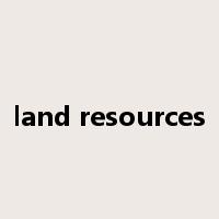land resources是什么意思