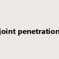 joint penetration是什么意思