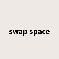 swap space是什么意思