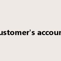 customer's account是什么意思