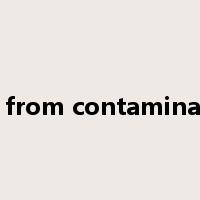 free from contamination是什么意思