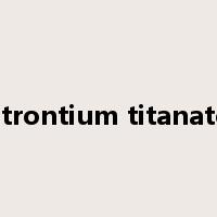 strontium titanate是什么意思
