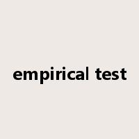 empirical test是什么意思
