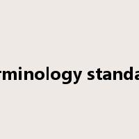 terminology standard是什么意思