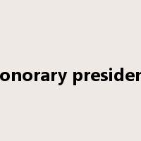 honorary president是什么意思