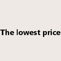 The lowest price是什么意思