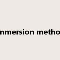 immersion method是什么意思