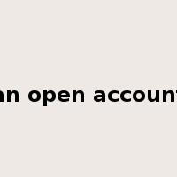 an open account是什么意思