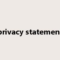 privacy statement是什么意思