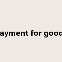 payment for goods是什么意思