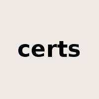certs是什么意思