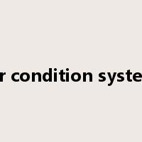 air condition system是什么意思