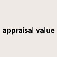 appraisal value是什么意思