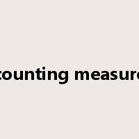 counting measure是什么意思