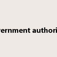 government authorities是什么意思