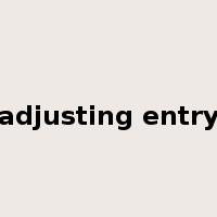 adjusting entry是什么意思