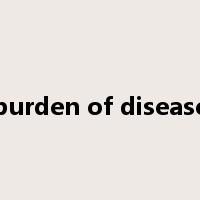 burden of disease是什么意思