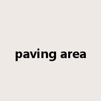 paving area是什么意思