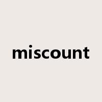 miscount是什么意思