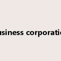 business corporation是什么意思