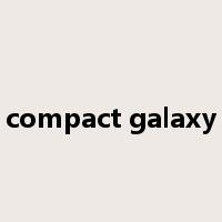compact galaxy是什么意思