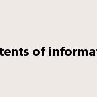 contents of information是什么意思