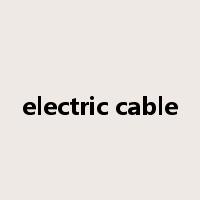 electric cable是什么意思