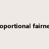 proportional fairness是什么意思
