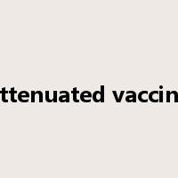 attenuated vaccine是什么意思