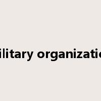 military organization是什么意思