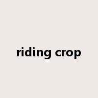 riding crop是什么意思
