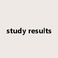 study results是什么意思