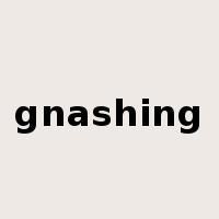 gnashing是什么意思