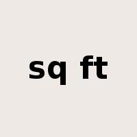 sq ft是什么意思